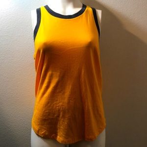 Blue and yellow PINK tank